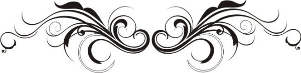 Завитки черно белые