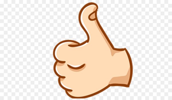 Большой палец мультяшный
