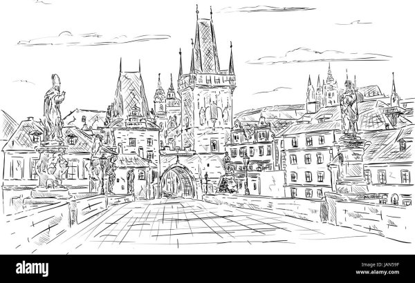 Карлов мост Прага вектор