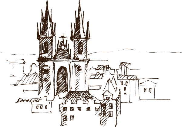 Замок Прага вектор