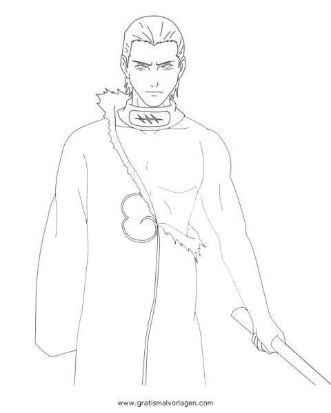 Раскраска Хидан в полный рост