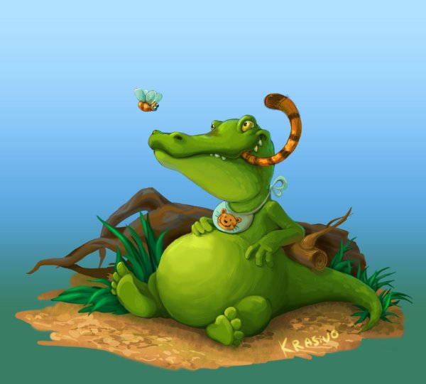 Смешной крокодил