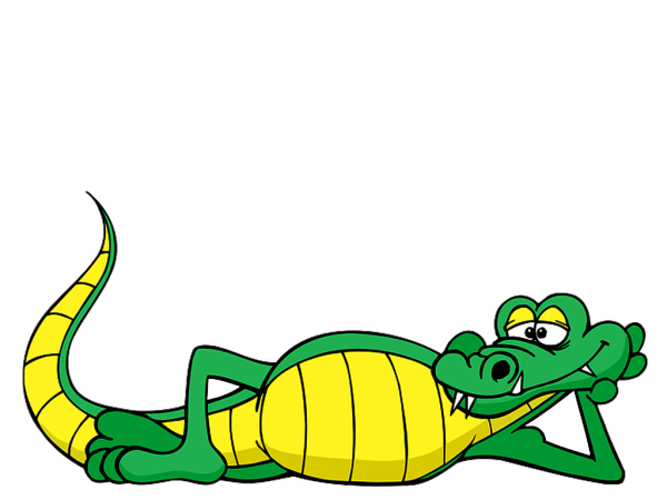 Забавный крокодил мультяшный
