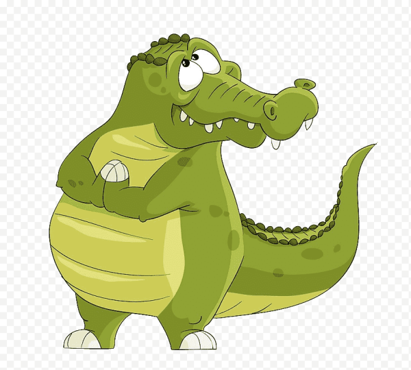 Прикольный крокодил