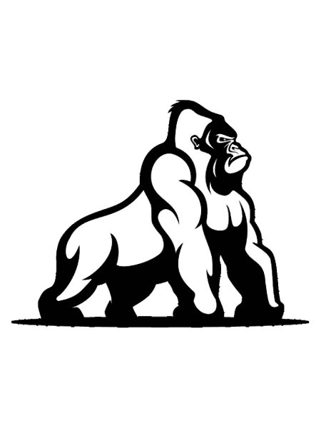 Горилла вектор