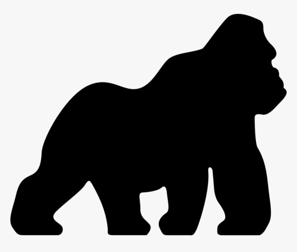 Горилла силуэт