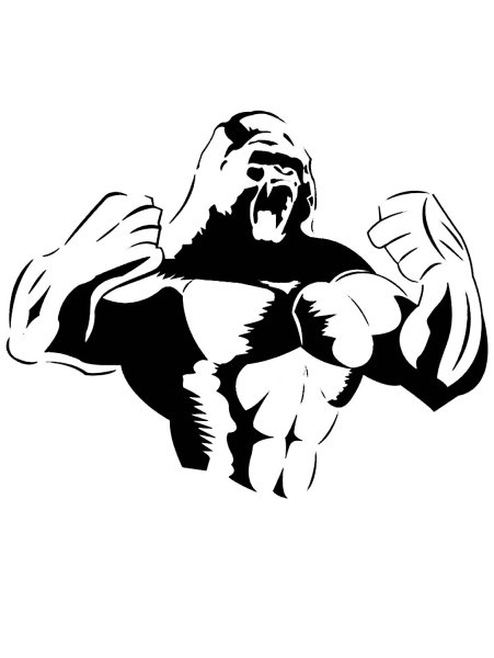 Трафарет культуриста