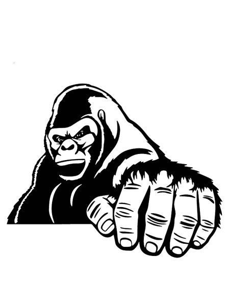 Наклейка горилла