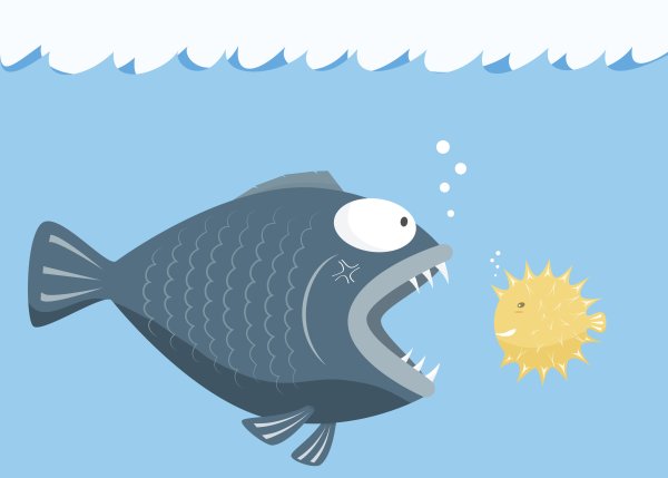 Большая и маленькая рыба