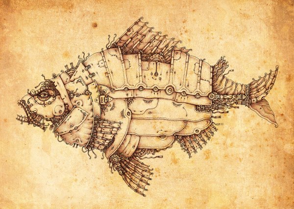 Рыба стимпанк