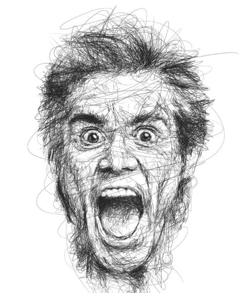 Мультяшное лицо с бородой