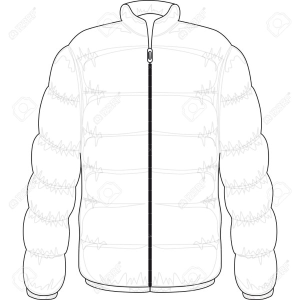 Куртка раскраска
