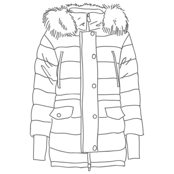 Куртка раскраска