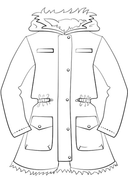 Раскраска одежда куртка