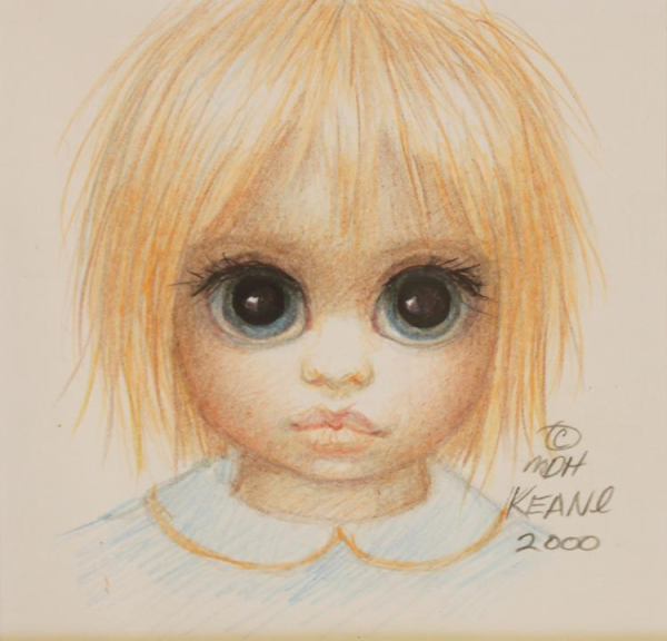 Портрет с большими глазами Маргарет Кин