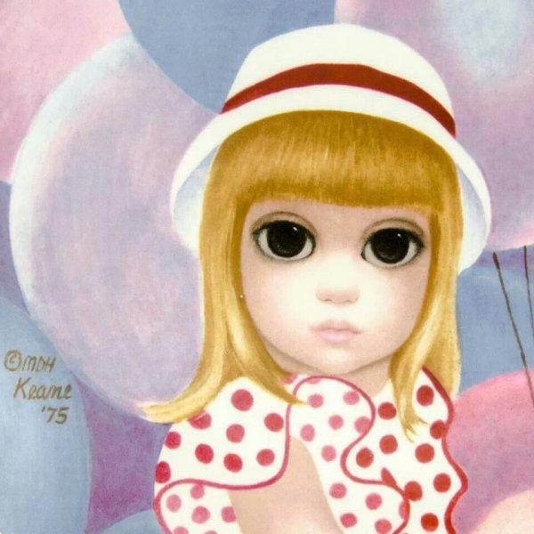 Картины девушек с большими глазами