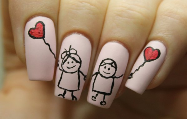 Маникюр с рисунком
