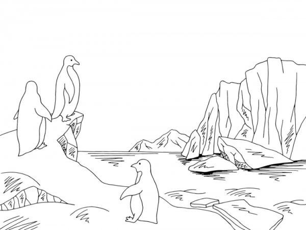 Антарктида карандашом