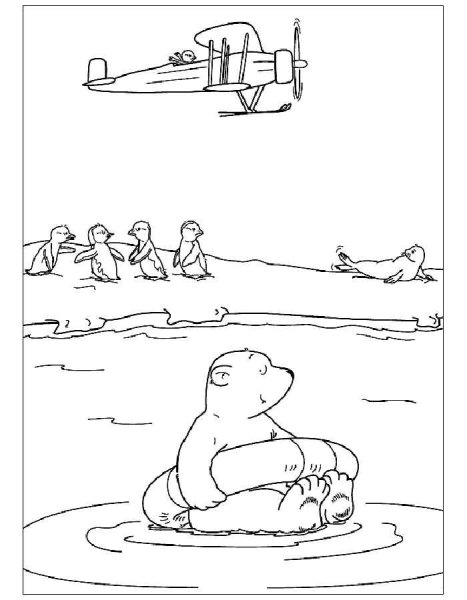 Раскраски Северный полюс для детей