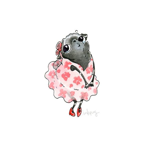 Иллюстрация Inkpug