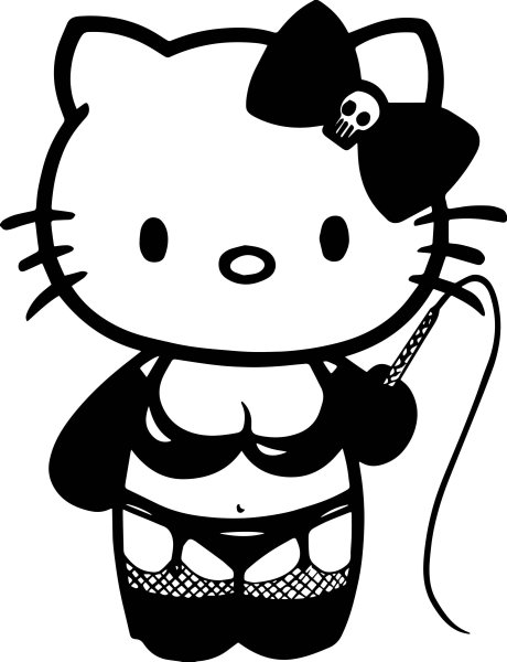 Хелло Китти черо белая