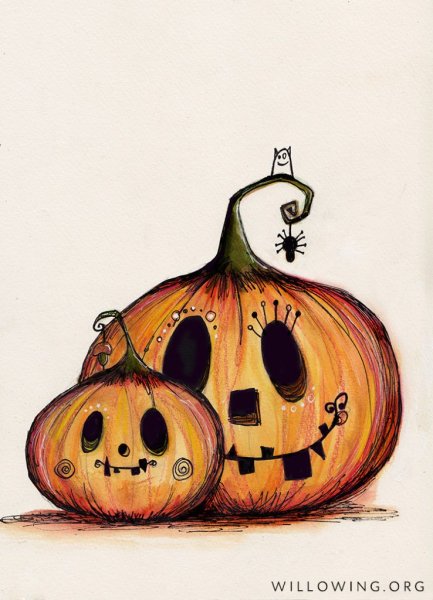 Helloween тыква Illustrator