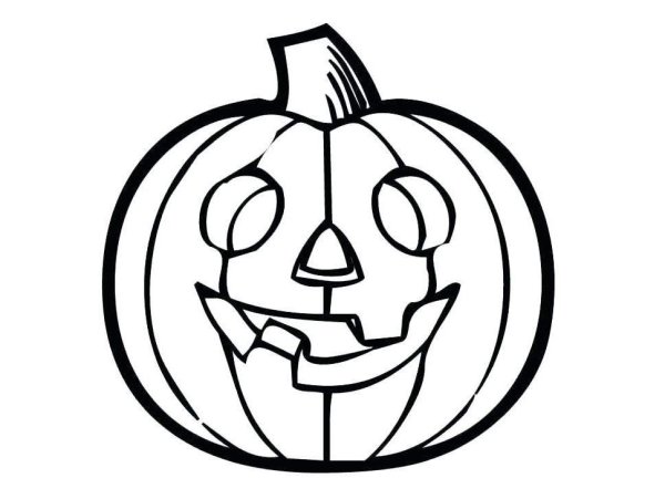 Игра где нужно раскрасить тыквы по эскизу