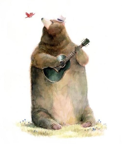 Рисованные медведи прикольные