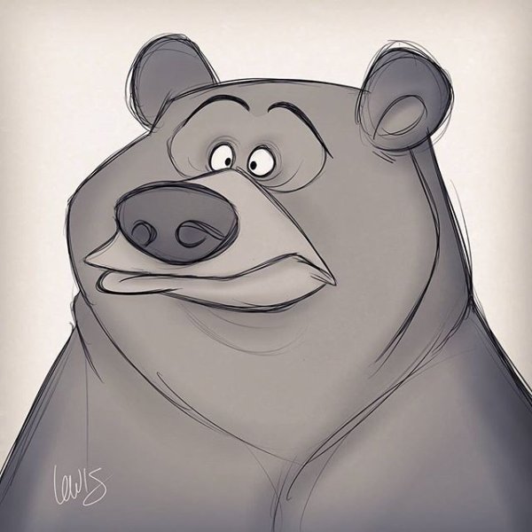 Медведь шарж
