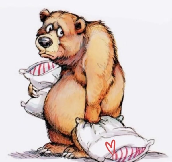 Прикольный медведь рисунок