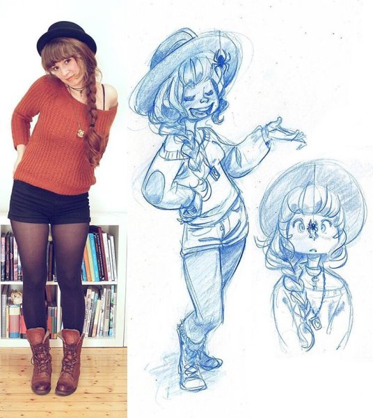 Необычные стили рисования персонажей