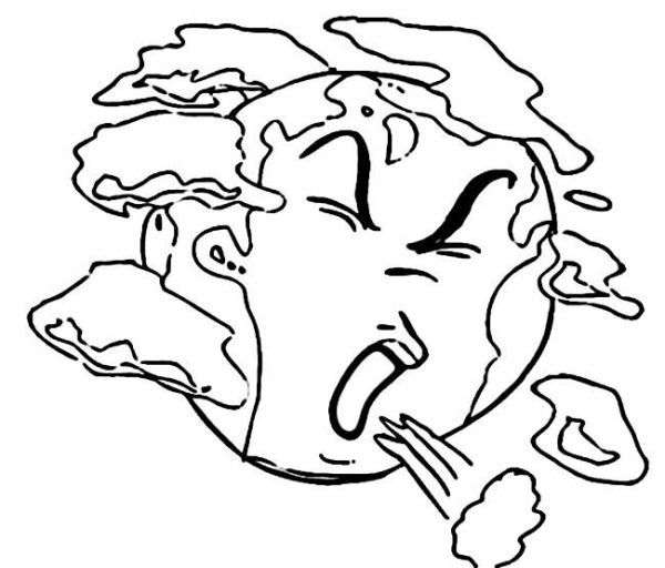 Загрязненная Планета раскраска