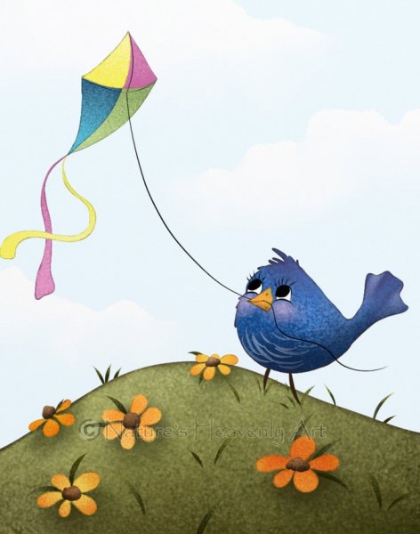 Иллюстрации, забавные птички