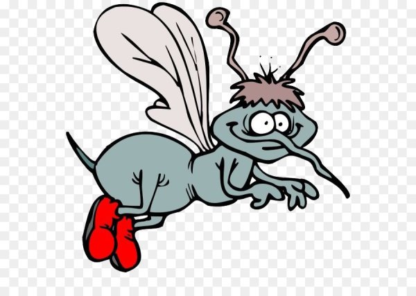 Комар мультяшный