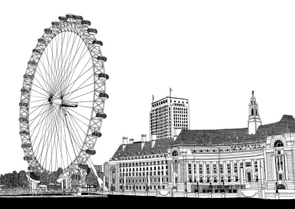 Лондон раскраска