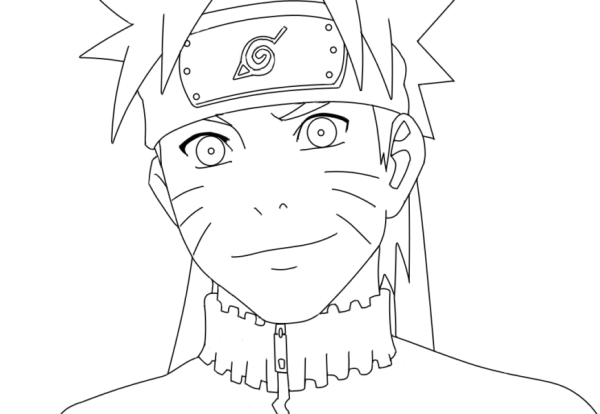 Разукрашка Наруто Узумаки