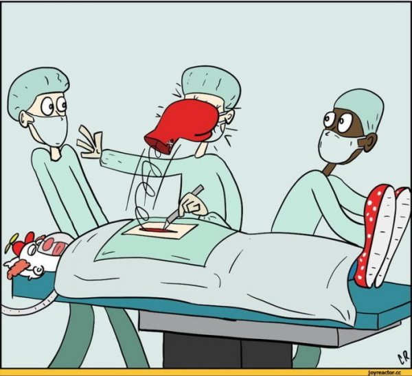 Хирург карикатура