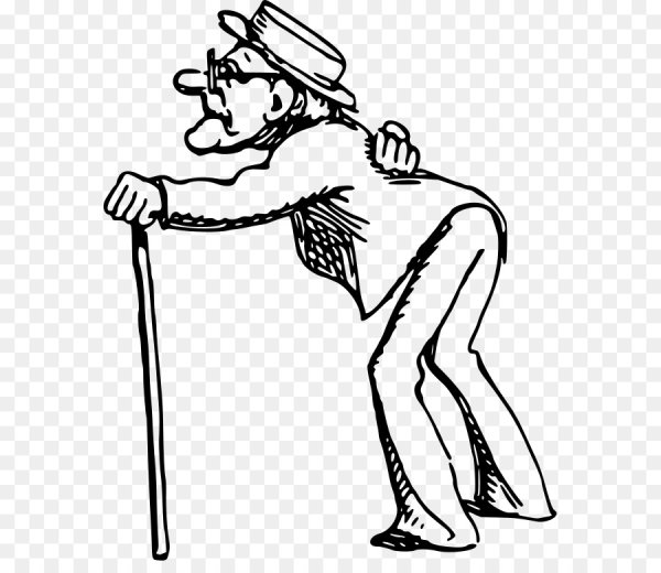 Старичок с палочкой