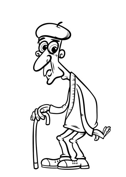 Раскраски для пенсионеров