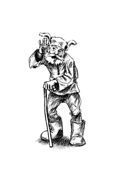 Зарисовки людей в парке