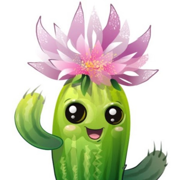 Кактусы мультяшные