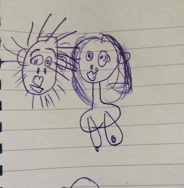 Детские рисунки в реальной жизни