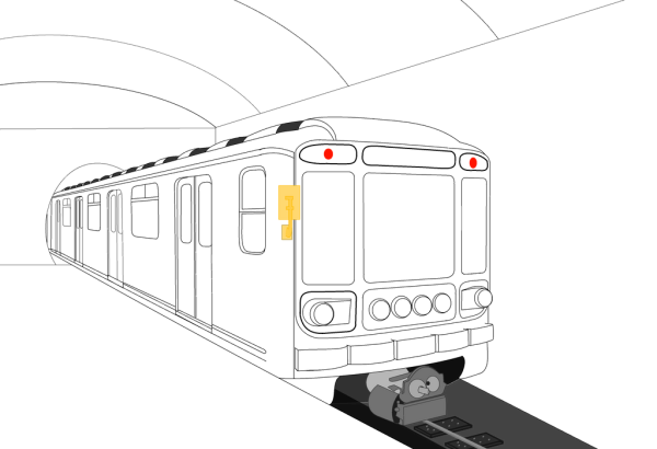 Поезд набросок