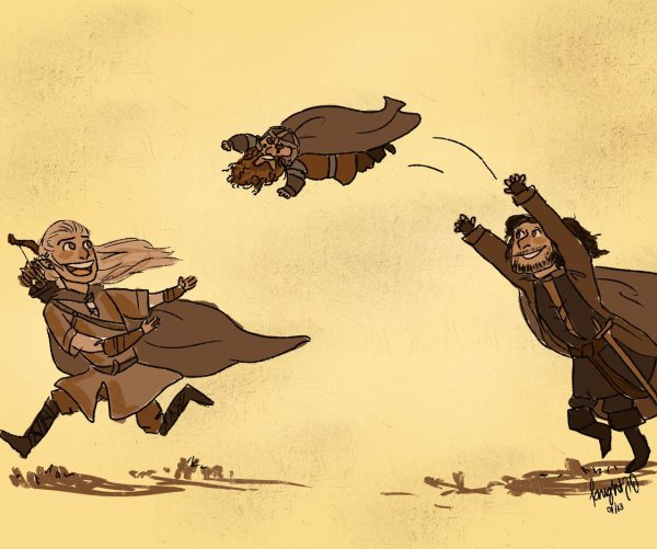 Гимли и Леголас юмор