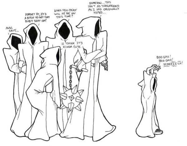 Шутка про назгулов