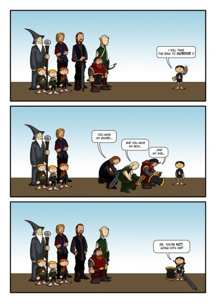 Смешные комиксы Властелин колец Мордор
