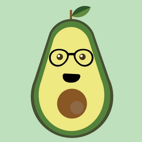 Авокадо с лицом