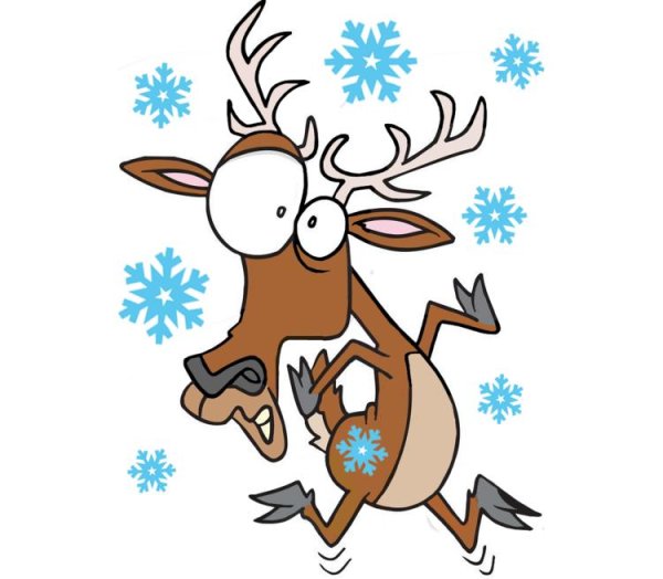 Олень рисунок