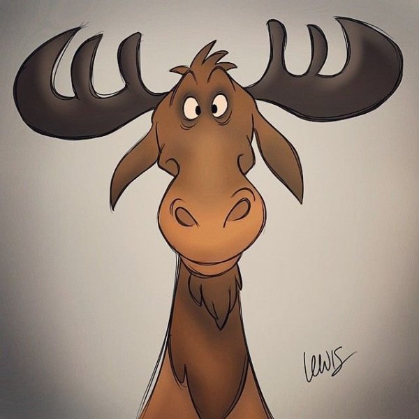 Смешной Лось