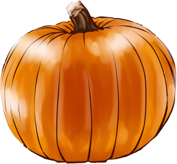 Тыква арт на белом фоне